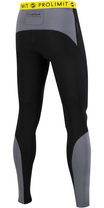 2021 Prolimit Mens Airmax 2mm Wetsuit SUP Trousers 14480 - Black / Dark Grey / Yellow